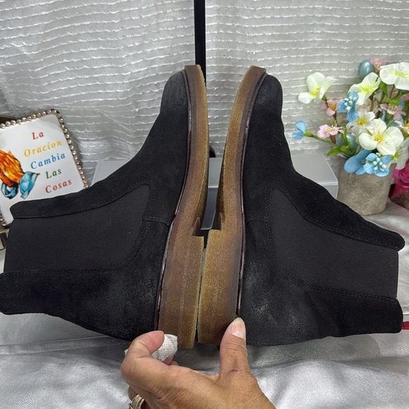 (P5) Nobrand EMERGE 3 TAUPE black leather boots, men's size 43/9 USA - Picture 6 of 16